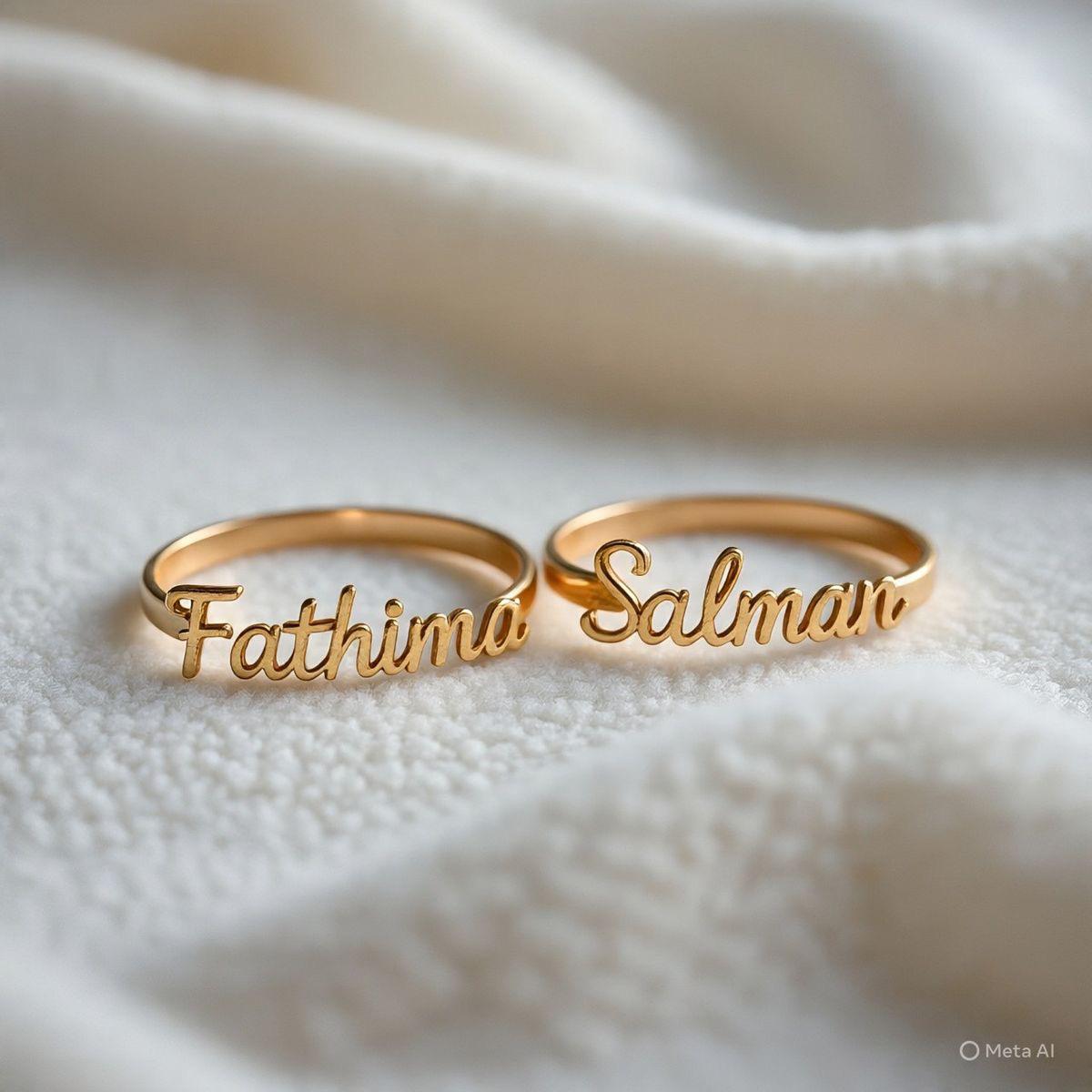 Customized Name Rings (Couple Set)