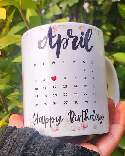 Custom Date Calendar Mug