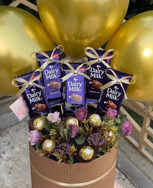 Golden Bliss Chocolate Surprise Box