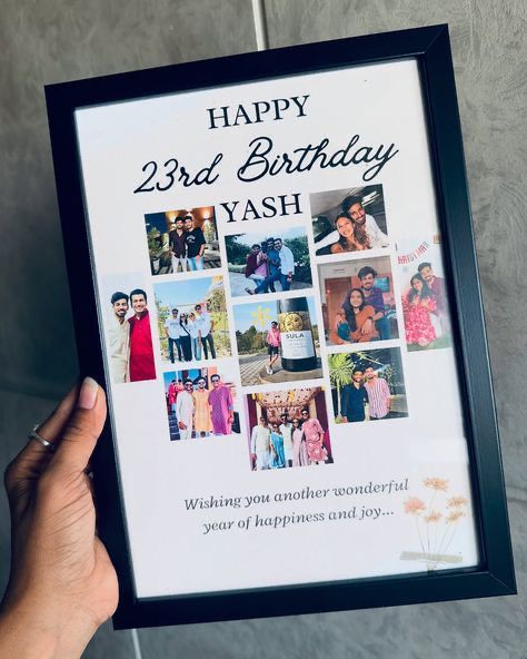 Personalized Birthday Memory Frame 🎁