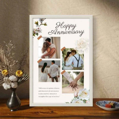 Personalized Anniversary Photo Frame 💖