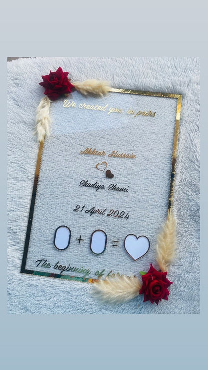 Islamic Couple Frame – Nikah Keepsake