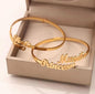 Custom Double Names Bangle