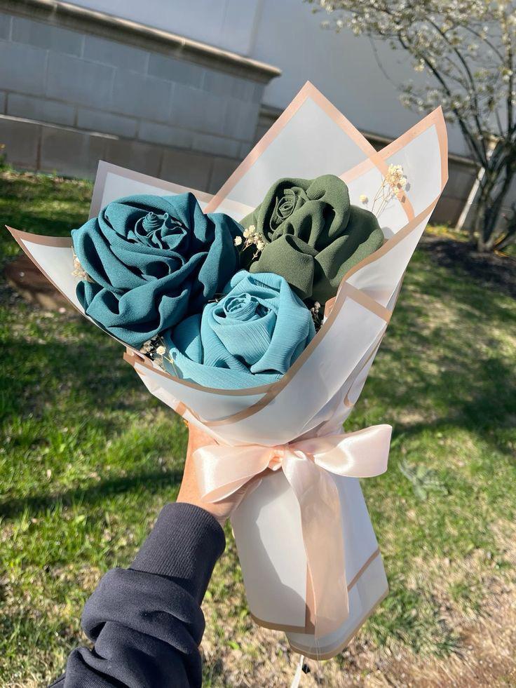 Elegant Chiffon Dupatta Bouquet (3 Pcs)